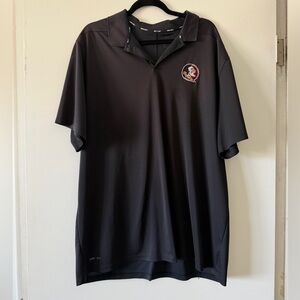 Nike Black Short-Sleeve Golf Polo - Florida State Seminoles FSU